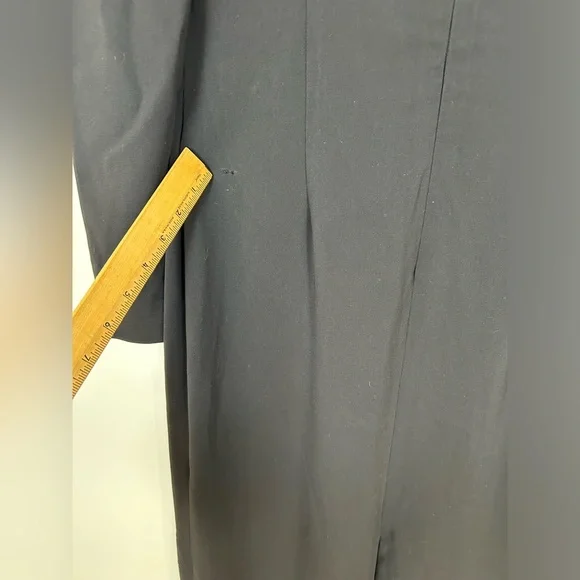 Badgley Mischka Black Long Sleeve Gown - Picture 13 of 15